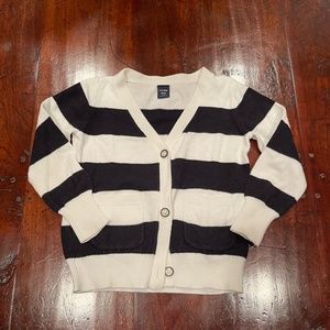 Gap nautical blue white sweater